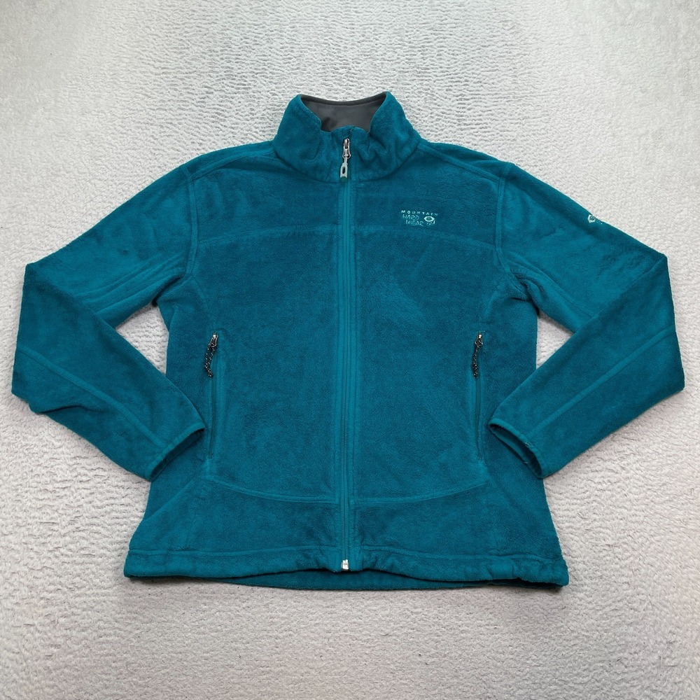 Mountain Hardwear Sweater Womens Medium Green Teal Zip Fleece Womens‎